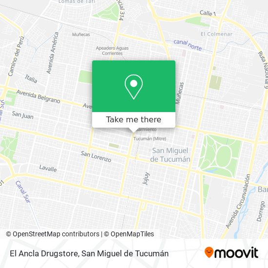 El Ancla Drugstore map
