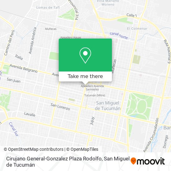 Cirujano General-Gonzalez Plaza Rodolfo map