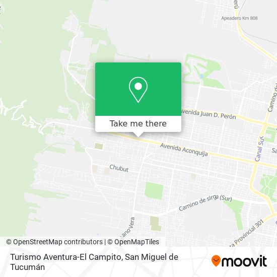 Turismo Aventura-El Campito map