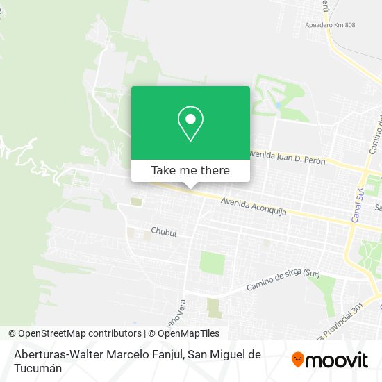 Aberturas-Walter Marcelo Fanjul map