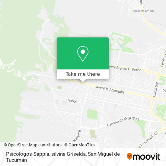 Psicologos-Sappia, silvina Griselda map