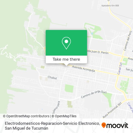 Electrodomesticos-Reparacion-Servicio Electronico map