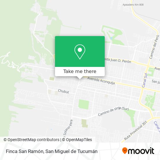 Finca San Ramón map