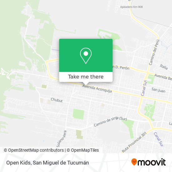 Open Kids map