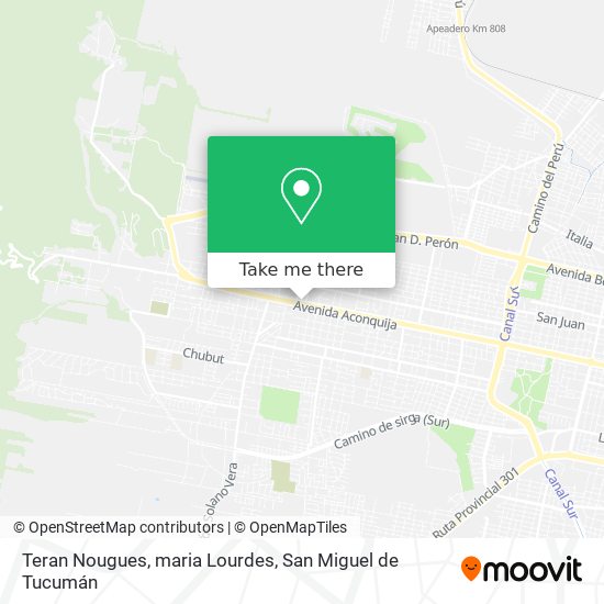 Mapa de Teran Nougues, maria Lourdes