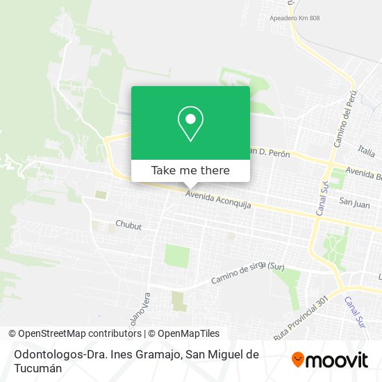 Odontologos-Dra. Ines Gramajo map