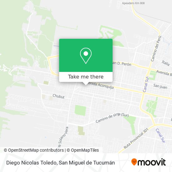 Diego Nicolas Toledo map