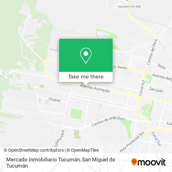 Mercado Inmobiliario Tucumán map