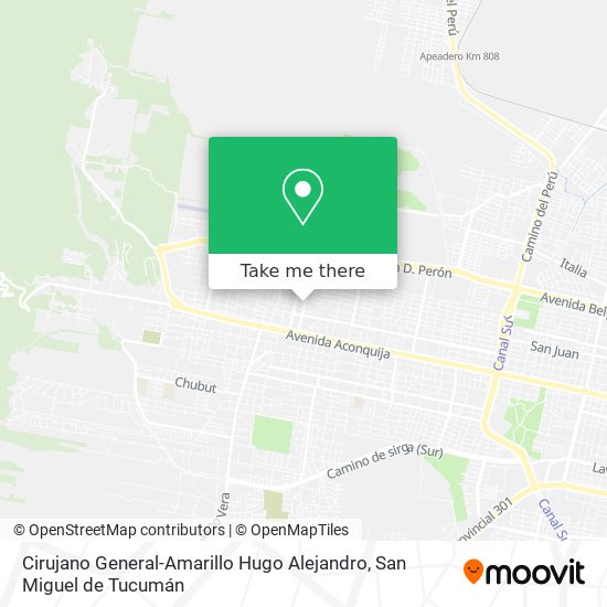 Cirujano General-Amarillo Hugo Alejandro map
