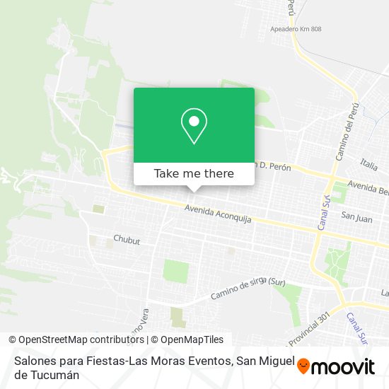 Salones para Fiestas-Las Moras Eventos map