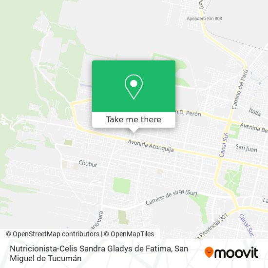 Mapa de Nutricionista-Celis Sandra Gladys de Fatima