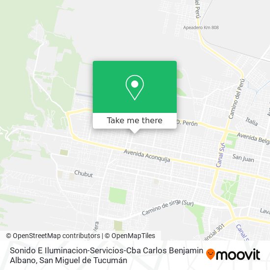 Sonido E Iluminacion-Servicios-Cba Carlos Benjamin Albano map