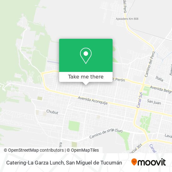 Catering-La Garza Lunch map
