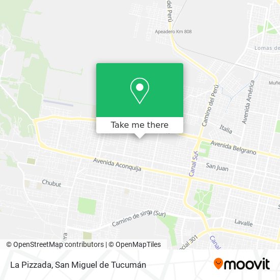 La Pizzada map