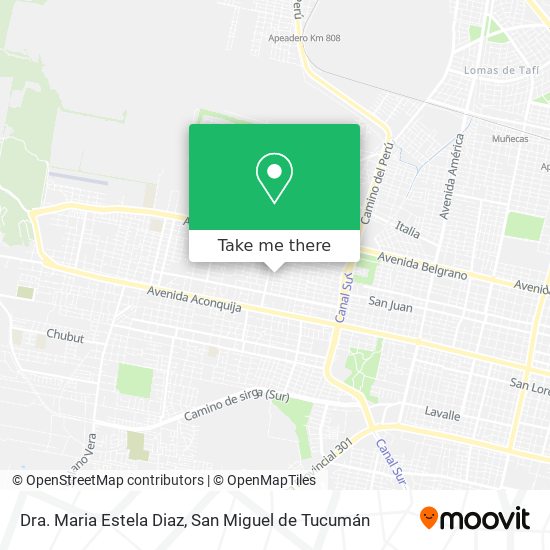 Dra. Maria Estela Diaz map