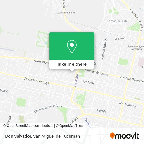 Don Salvador map