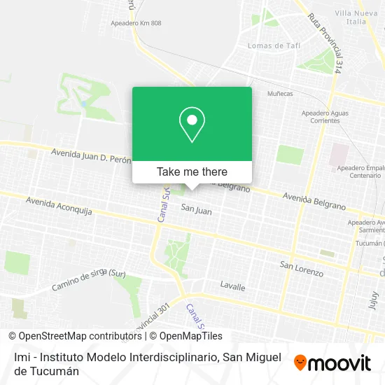 Imi - Instituto Modelo Interdisciplinario map