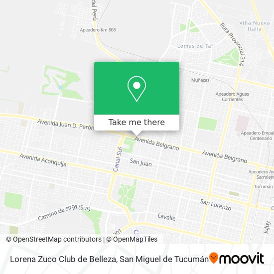 Lorena Zuco Club de Belleza map