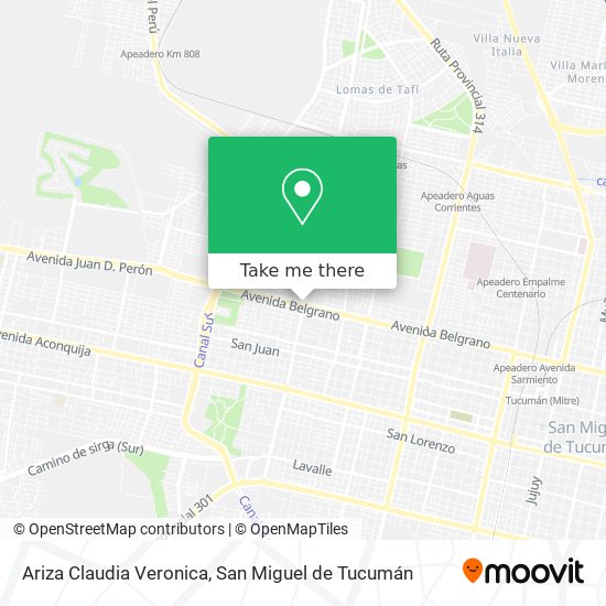 Ariza Claudia Veronica map