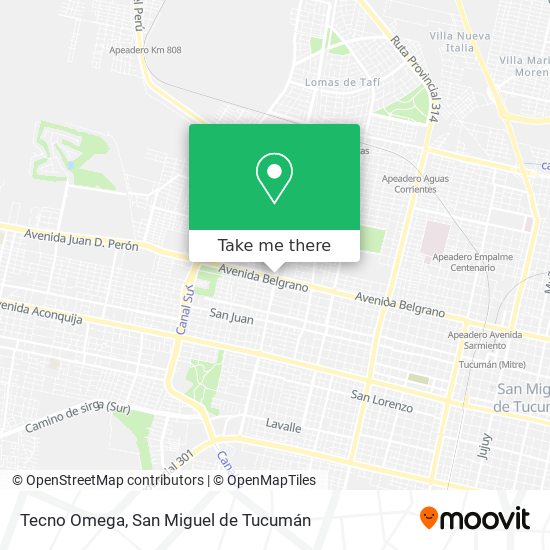 Tecno Omega map
