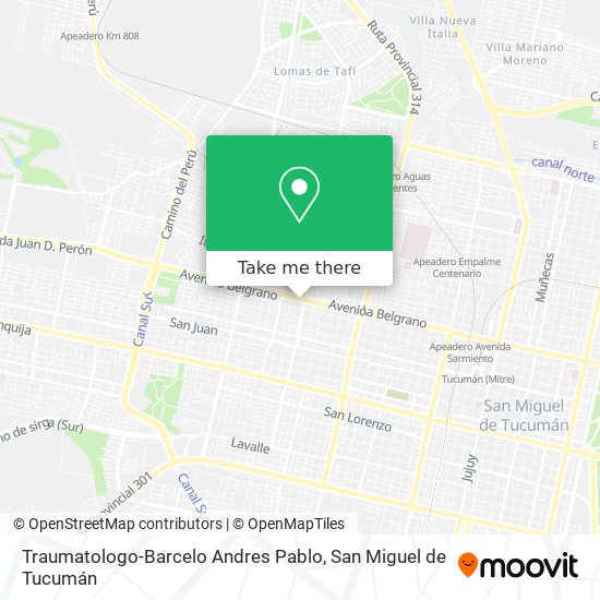 Traumatologo-Barcelo Andres Pablo map