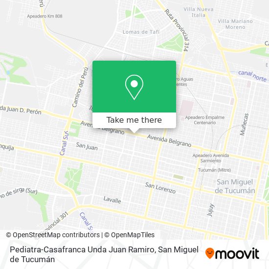 Pediatra-Casafranca Unda Juan Ramiro map