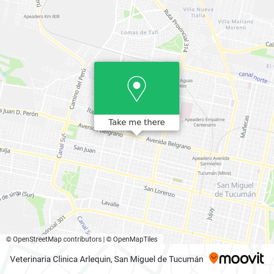 Veterinaria Clinica Arlequin map