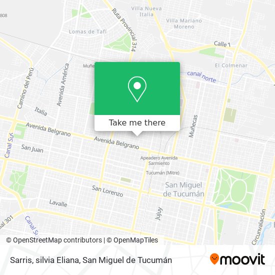 Mapa de Sarris, silvia Eliana