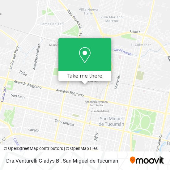 Mapa de Dra.Venturelli Gladys B.