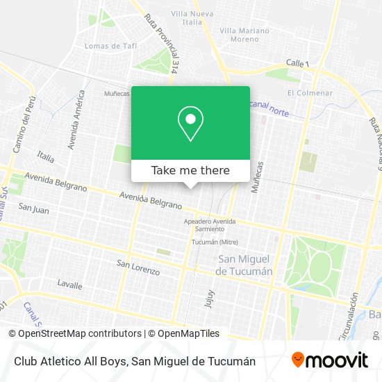 Club Atletico All Boys map