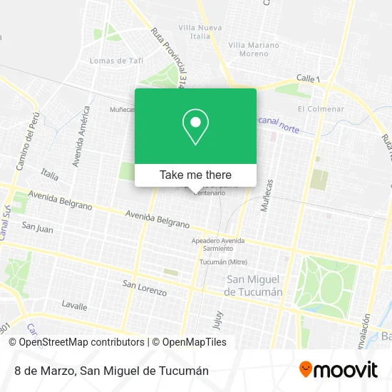 Mapa de 8 de Marzo