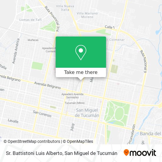 Mapa de Sr. Battistoni Luis Alberto