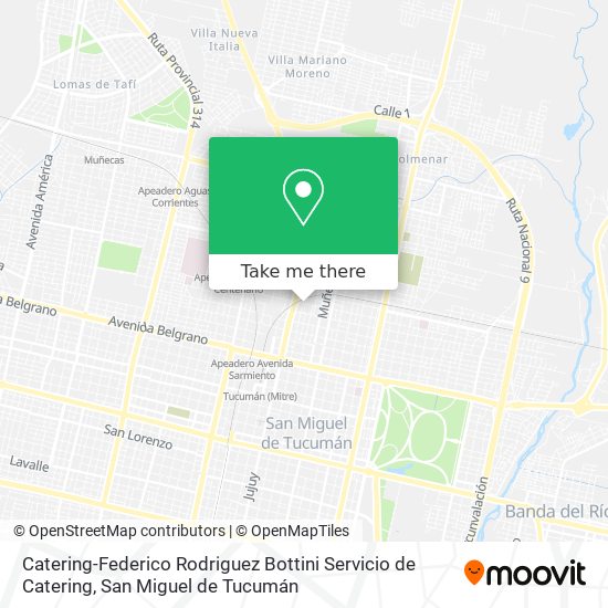 Catering-Federico Rodriguez Bottini Servicio de Catering map
