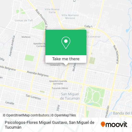 Psicologos-Flores Miguel Gustavo map