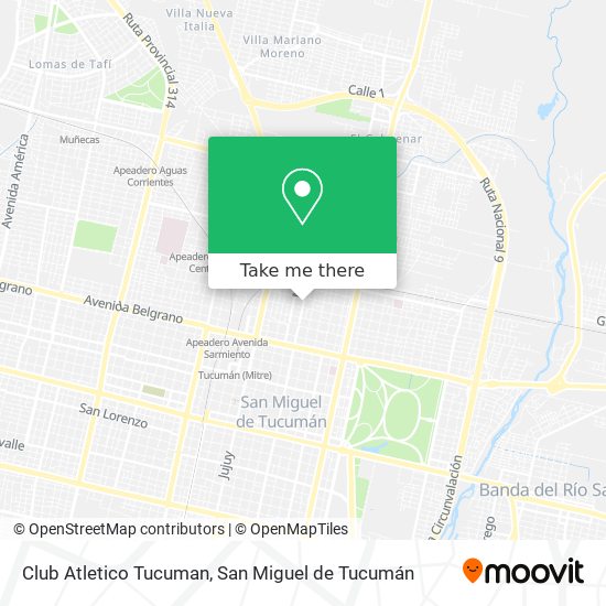 Club Atletico Tucuman map