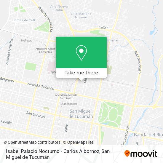 Isabel Palacio Nocturno - Carlos Albornoz map