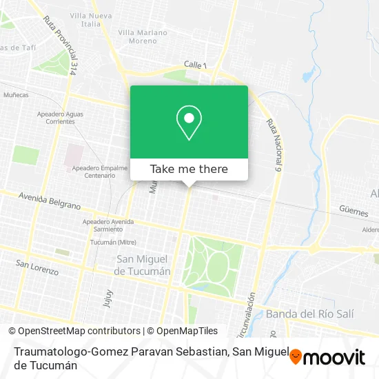 Mapa de Traumatologo-Gomez Paravan Sebastian