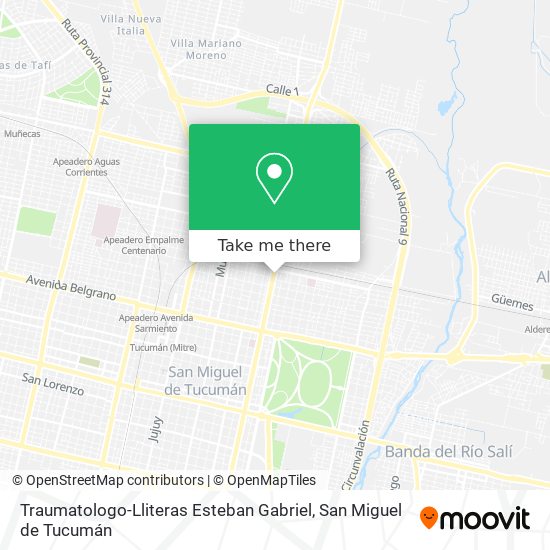 Mapa de Traumatologo-Lliteras Esteban Gabriel