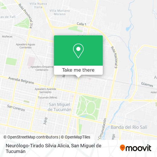 Neurólogo-Tirado Silvia Alicia map