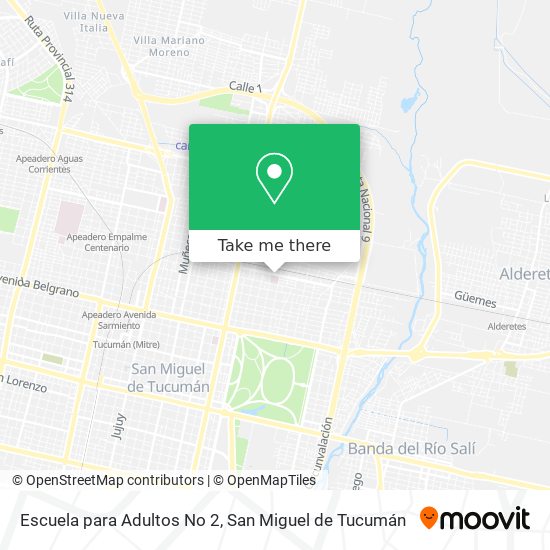 Escuela para Adultos No 2 map