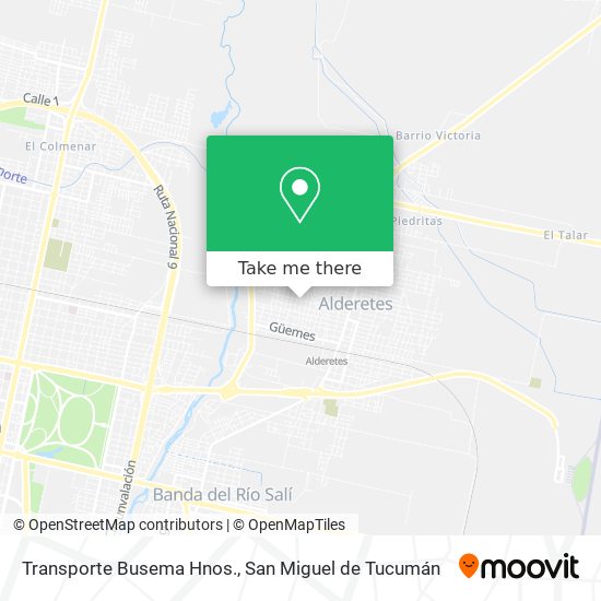 Mapa de Transporte Busema Hnos.