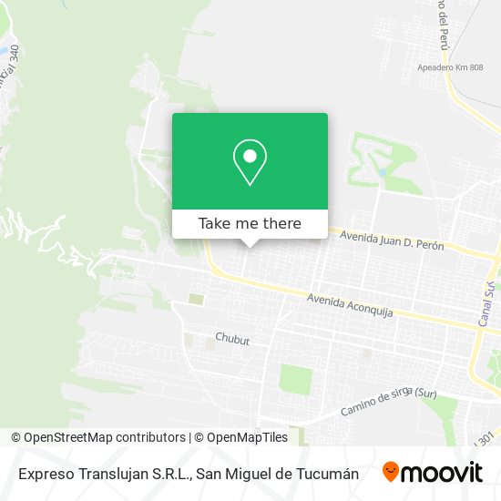 Mapa de Expreso Translujan S.R.L.