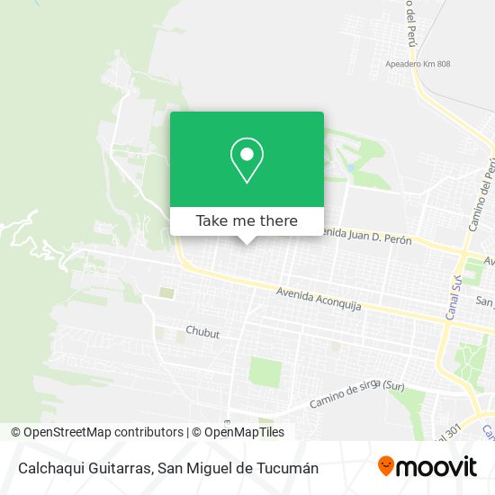 Calchaqui Guitarras map