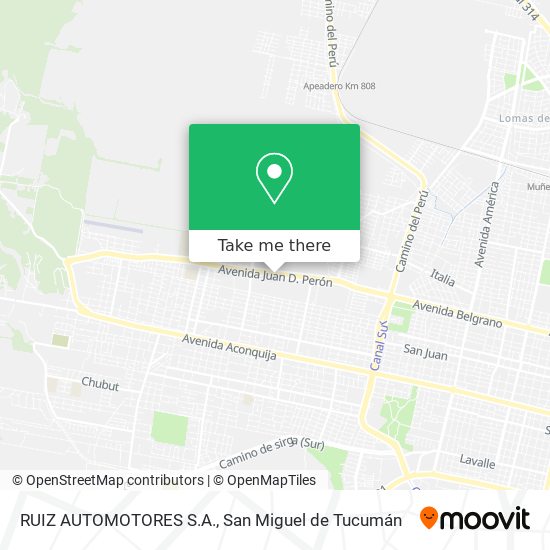 RUIZ AUTOMOTORES S.A. map