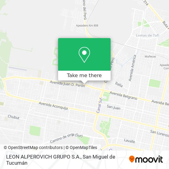 Mapa de LEON ALPEROVICH GRUPO S.A.