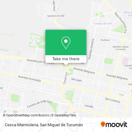 Cesca-Marmoleria map