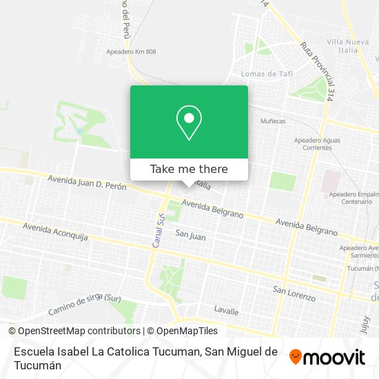 Escuela Isabel La Catolica Tucuman map