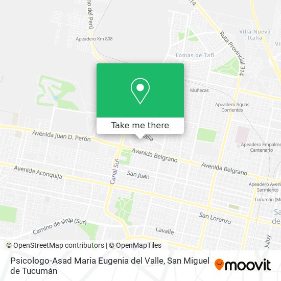 Mapa de Psicologo-Asad Maria Eugenia del Valle