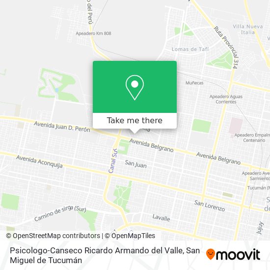 Mapa de Psicologo-Canseco Ricardo Armando del Valle
