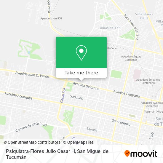 Mapa de Psiquiatra-Flores Julio Cesar H